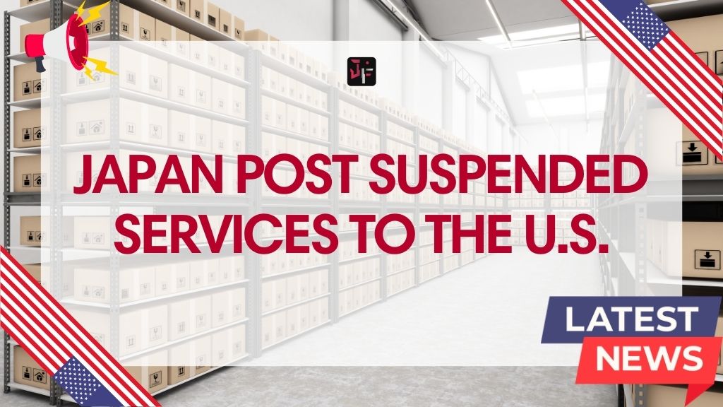 Japan Post suspended services to the US