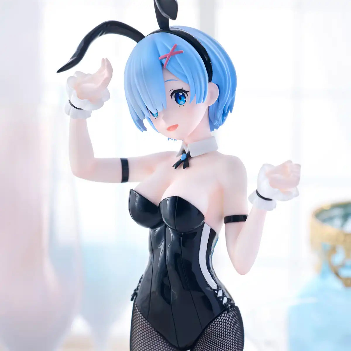 Figurine bicolore Furyu Re:Zero, lapins mignons, Rem, à collectionner - Jouet animé