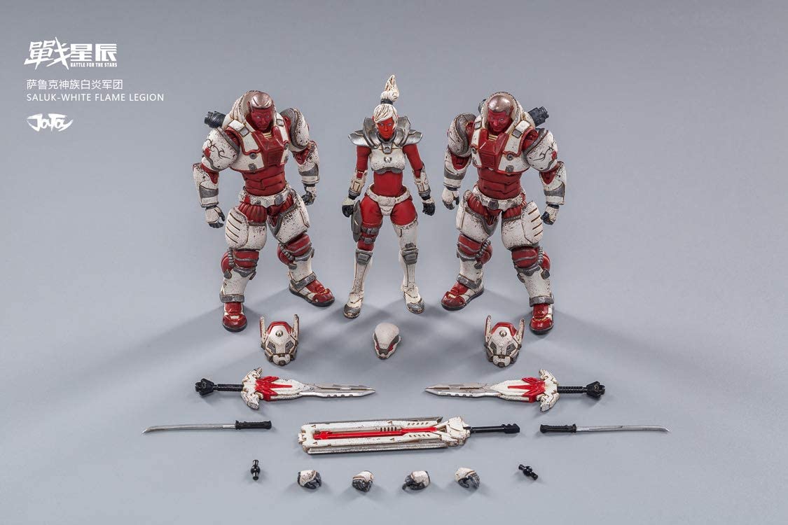Joytoy 1/18 Saluk White Flame Legion 3Pk Action Figure Set Collectibles- Japan Figure Store - #1 Bring To You The Best Japanese Goods