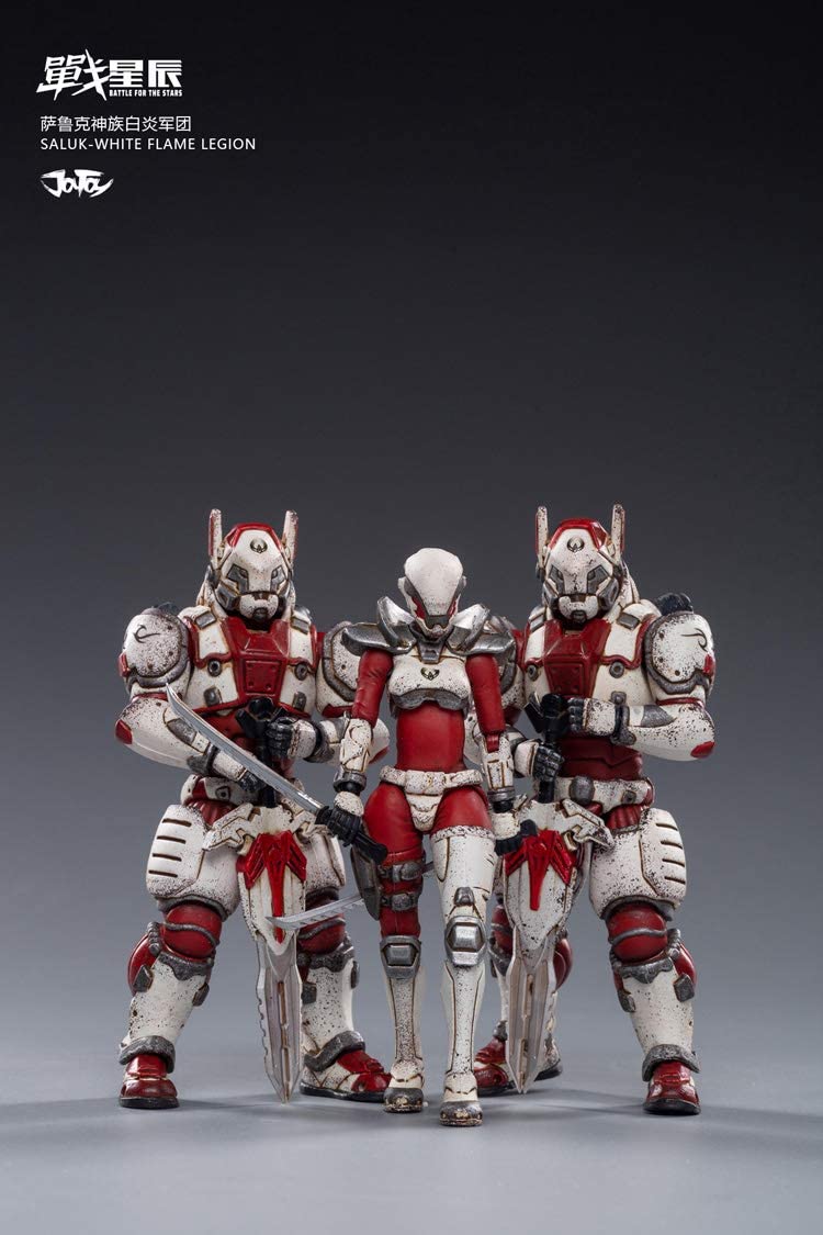 Joytoy 1/18 Saluk White Flame Legion 3Pk Action Figure Set Collectibles- Japan Figure Store - #1 Bring To You The Best Japanese Goods