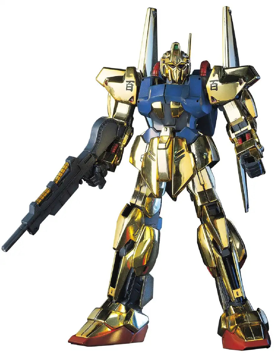 BANDAI Hguc 005 Gundam Msn-00100 Hyaku-Shiki Gold 1/144 Scale Kit- Japan Figure Store - #1 Bring To You The Best Japanese Goods
