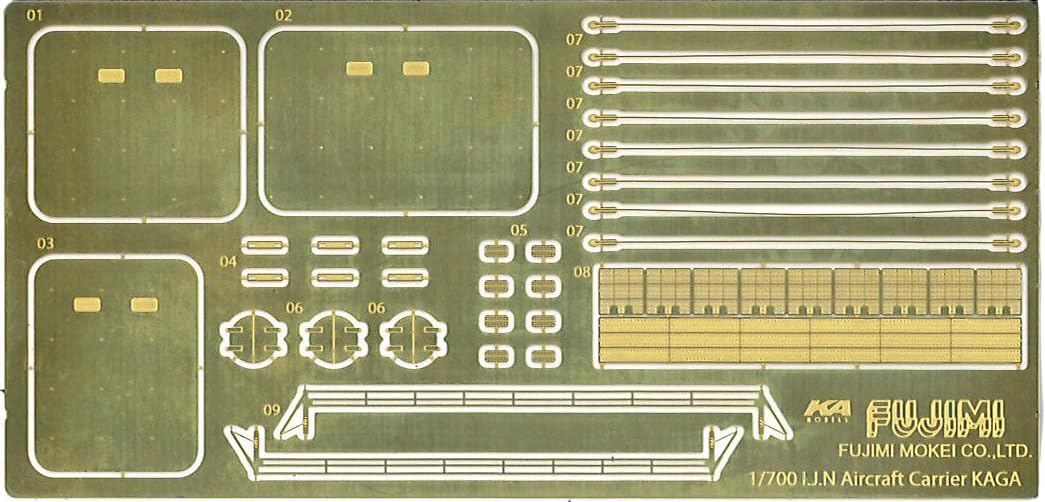 Fujimi Model 1/700 Japanese Navy Aircraft Carrier Kaga Full Hull with Wood Deck