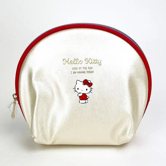 Marimocraft Sanrio Characters Pastel Shell Pouch Hello Kitty W16.3xH13xD5cm SRTZ-126- Japan Figure Store - #1 Bring To You The Best Japanese Goods