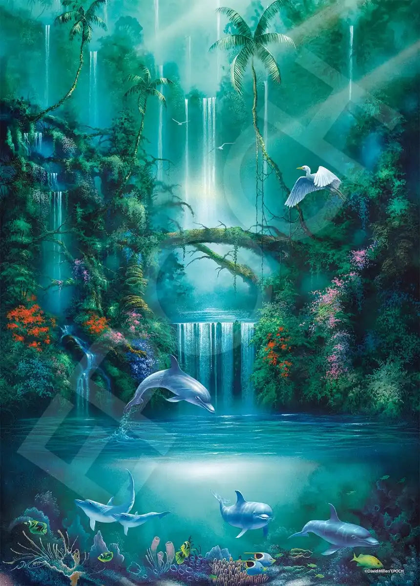 EPOCH 54-716 Jigsaw Puzzle Enchanted Pool David Miller Glow In The Dark 2000 S-Pieces- Japan Figure Store - #1 Bring To You The Best Japanese Goods