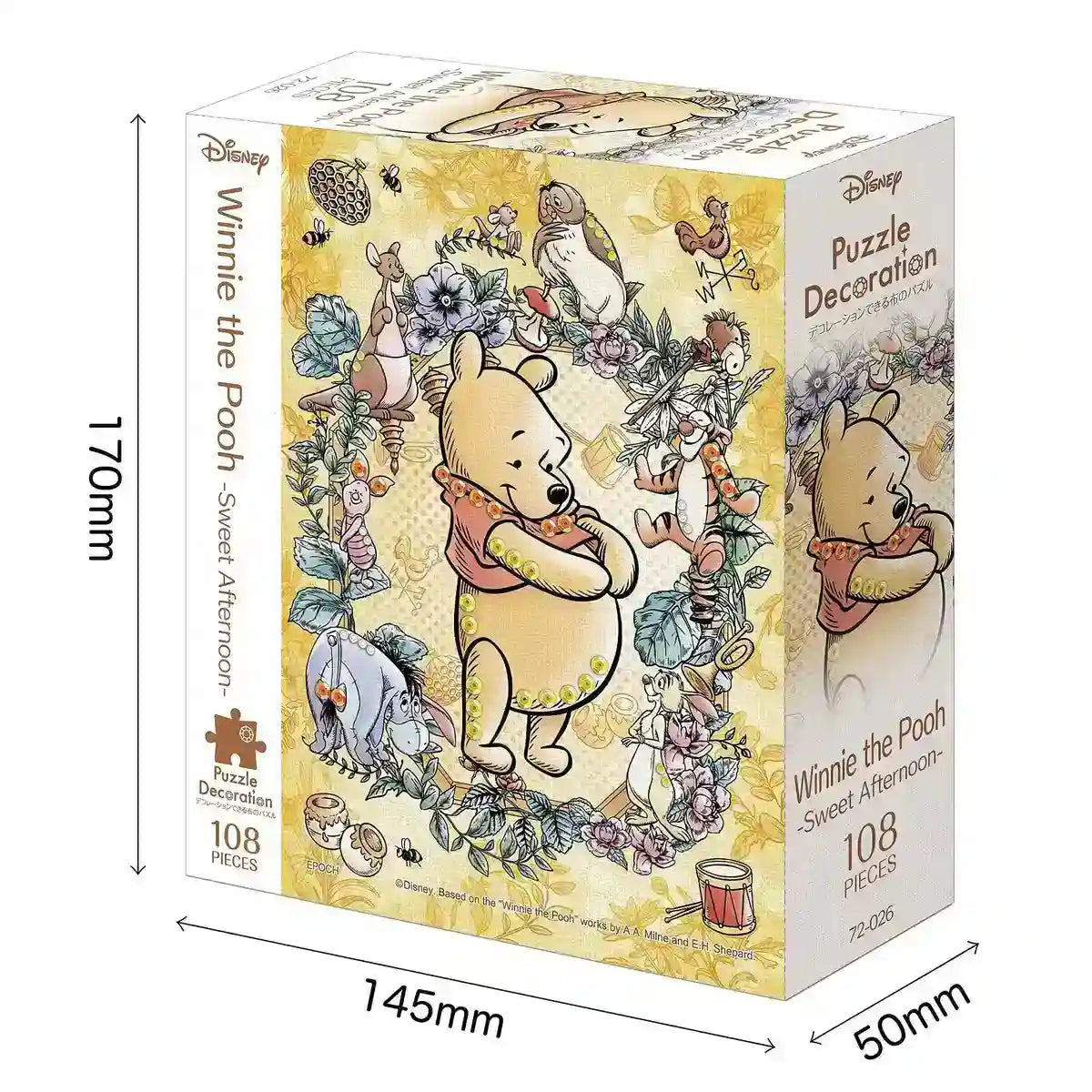 Epoch 108pc Winnie The Pooh Sweet Afternoon Jigsaw Puzzle 18.2x25.7cm- Japan Figure Store - #1 Bring To You The Best Japanese Goods