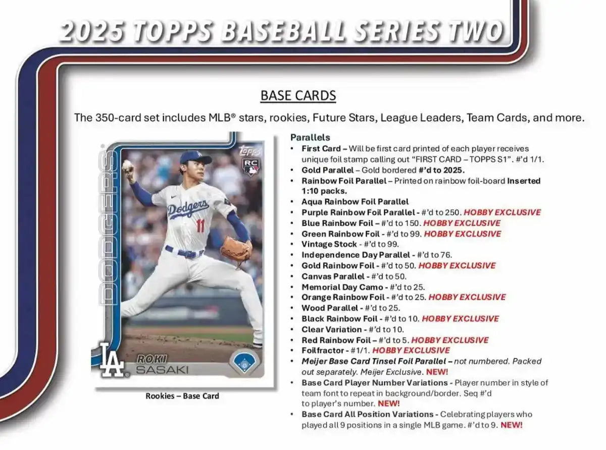 Topps MLB 2025 Series 2 Baseball Jumbo Box Trading Cards