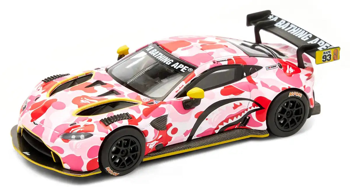 Genesis Company Pop Race 1/64 Bape X Aston Martin Gt3 Pink Japan- Japan Figure Store - #1 Bring To You The Best Japanese Goods