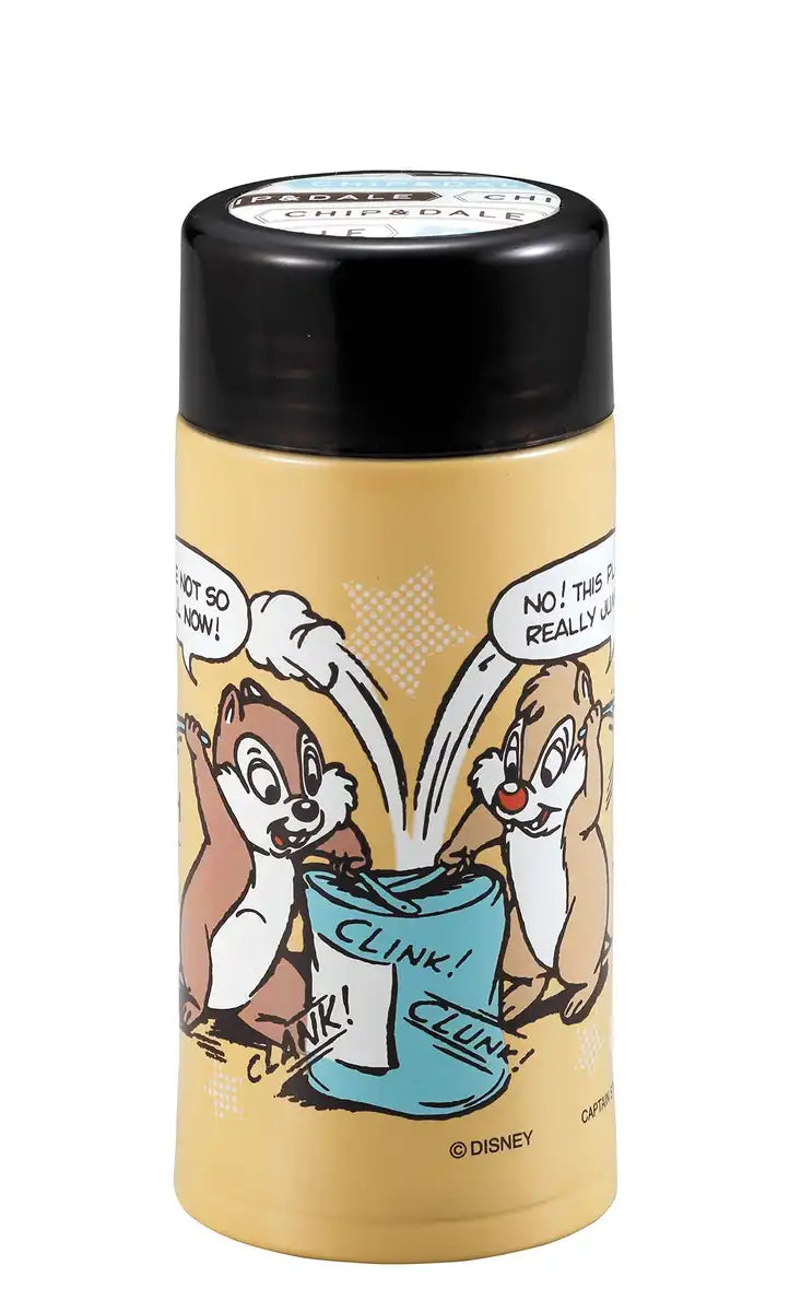 PEARL METAL Disney Lightweight Slim Personal Bottle 200Ml Chip 'N Dale Comic- Japan Figure Store - #1 Bring To You The Best Japanese Goods