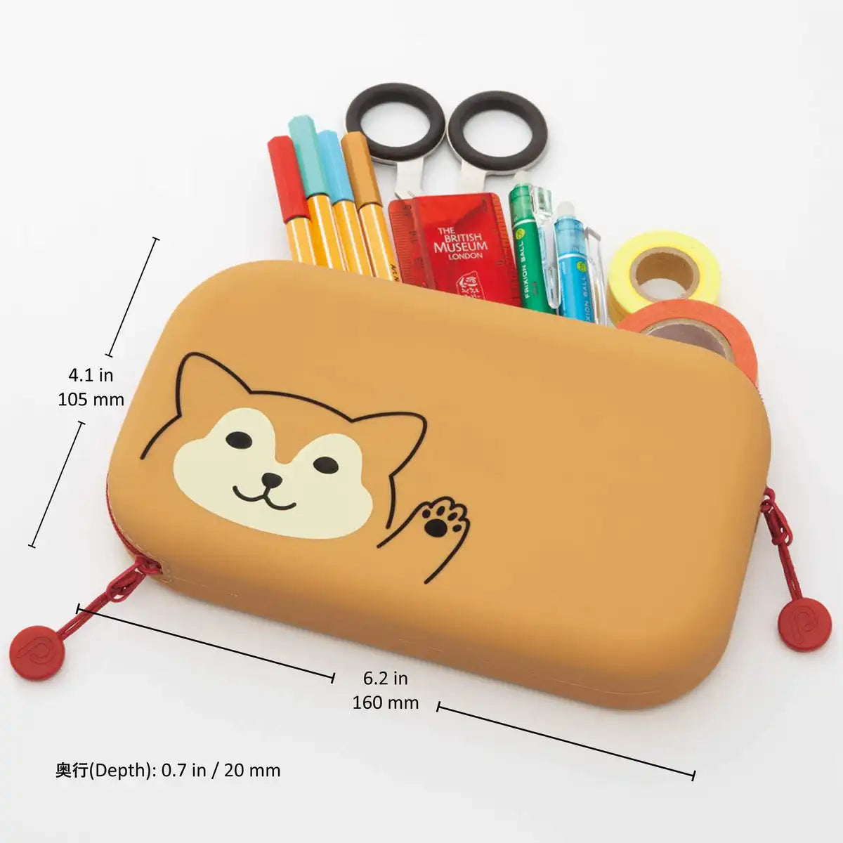 Lihit Lab Japan Zipper Pouch Punilabo Kuroneko A7716-3- Japan Figure Store - #1 Bring To You The Best Japanese Goods