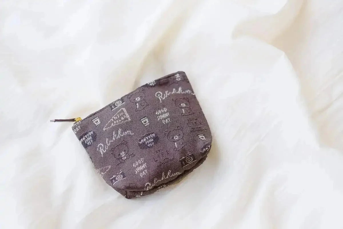 San-X Rilakkuma Pouch - Convenient Inner Pocket Feature CU57901- Japan Figure Store - #1 Bring To You The Best Japanese Goods