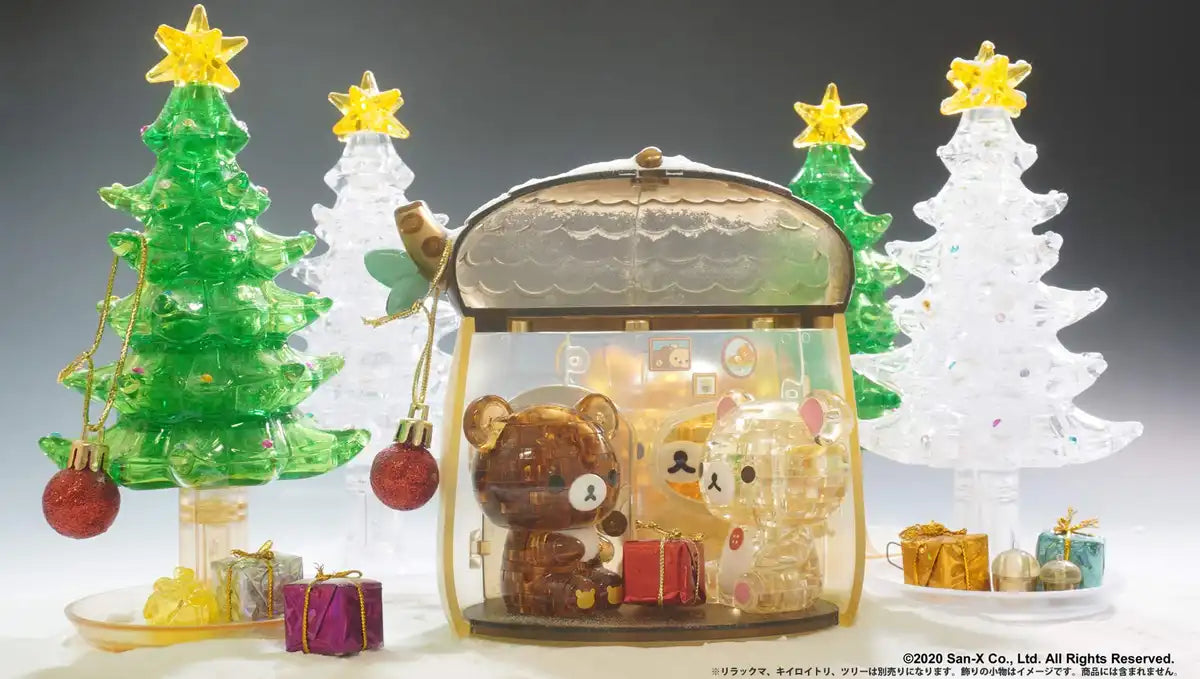 BEVERLY Crystal 3D Puzzle Rilakkuma Korilakkuma & Chairoikoguma Acorn House 66 Pieces- Japan Figure Store - #1 Bring To You The Best Japanese Goods