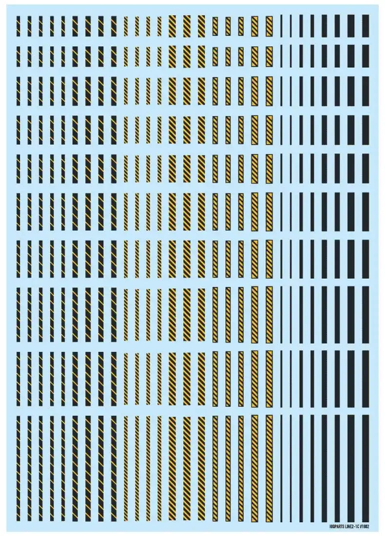 HIQPARTS Line Decal2 Dark Gray + Yellow- Japan Figure Store - #1 Bring To You The Best Japanese Goods