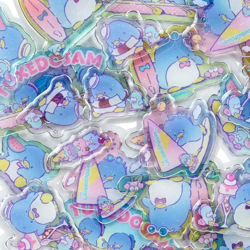 SANRIO Summer Sticker Pack Clear Tuxedo Sam- Japan Figure Store - #1 Bring To You The Best Japanese Goods