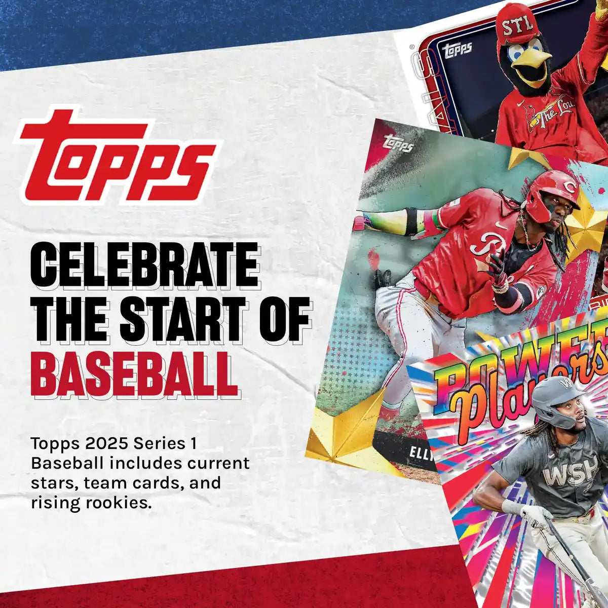 Topps 2025 Series 1 MLB Celebration Mega Box - Baseball Cards