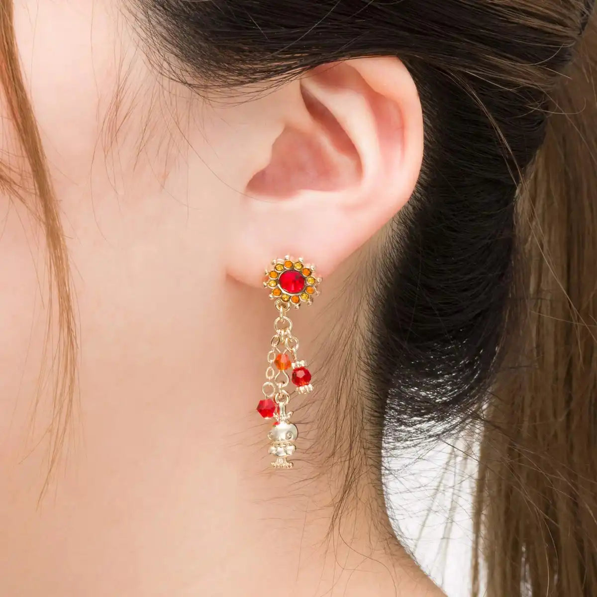 POKEMON CENTER ORIGINAL Pokemon Accessory Earring Vulpix And Torchic- Japan Figure Store - #1 Bring To You The Best Japanese Goods