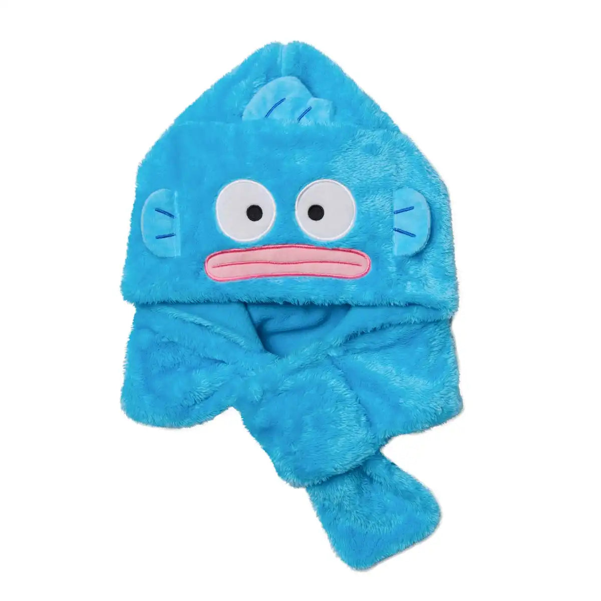 Sanrio Hangyodon Hooded Neck Warmer Cozy and Stylish Accessory- Japan Figure Store - #1 Bring To You The Best Japanese Goods