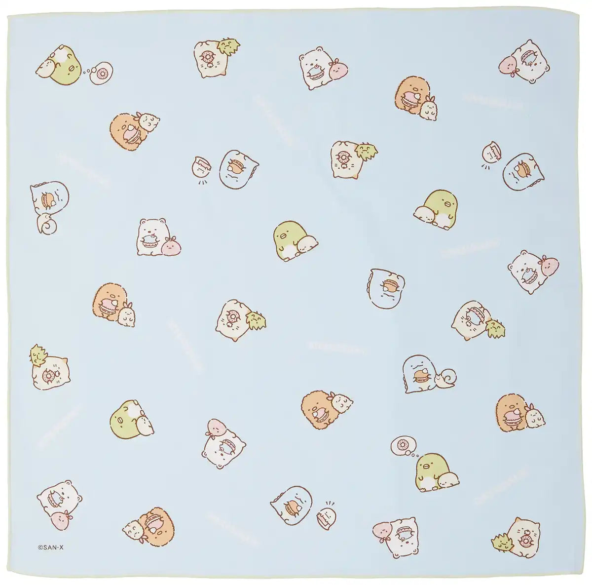 San-X Sumikko Gurashi Blue Lunch Napkin CH43604- Japan Figure Store - #1 Bring To You The Best Japanese Goods