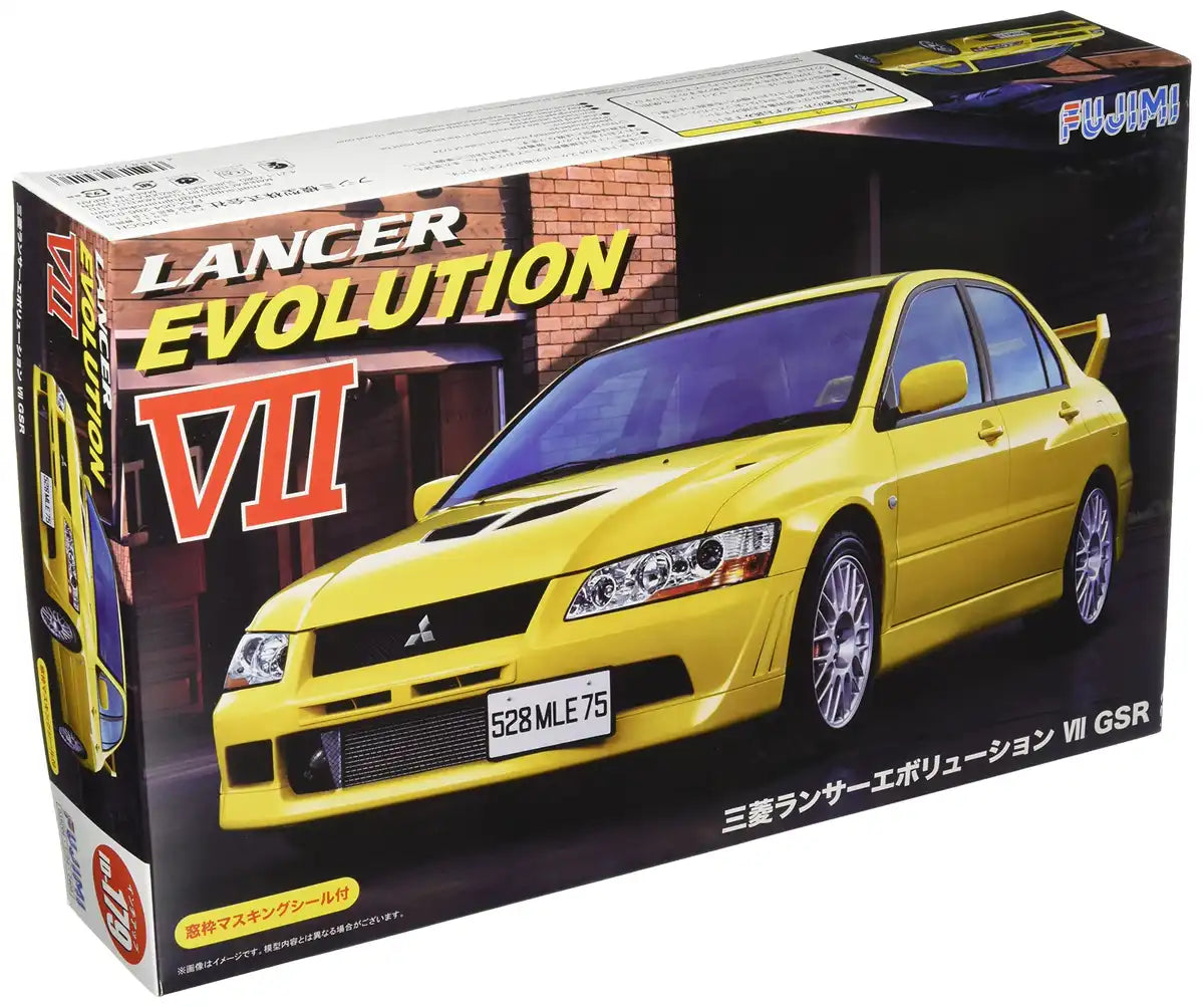 Fujimi Inch Up 1/24 Mitsubishi Lancer Evolution VII Gsr Japanese Scale Model Kit Car Toys- Japan Figure Store - #1 Bring To You The Best Japanese Goods