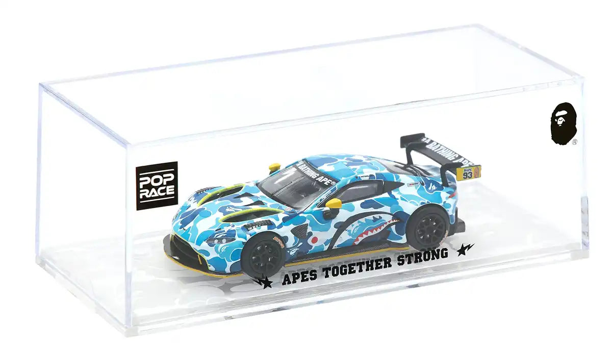 Genesis Company Pop Race 1/64 Bape X Aston Martin Gt3 Blue Japan- Japan Figure Store - #1 Bring To You The Best Japanese Goods