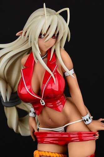 Figurine à l'échelle 1/6 de Orcatoys, Armored Demon Muramasa III Race Queen, version rouge.