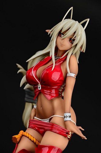 Figurine à l'échelle 1/6 de Orcatoys, Armored Demon Muramasa III Race Queen, version rouge.