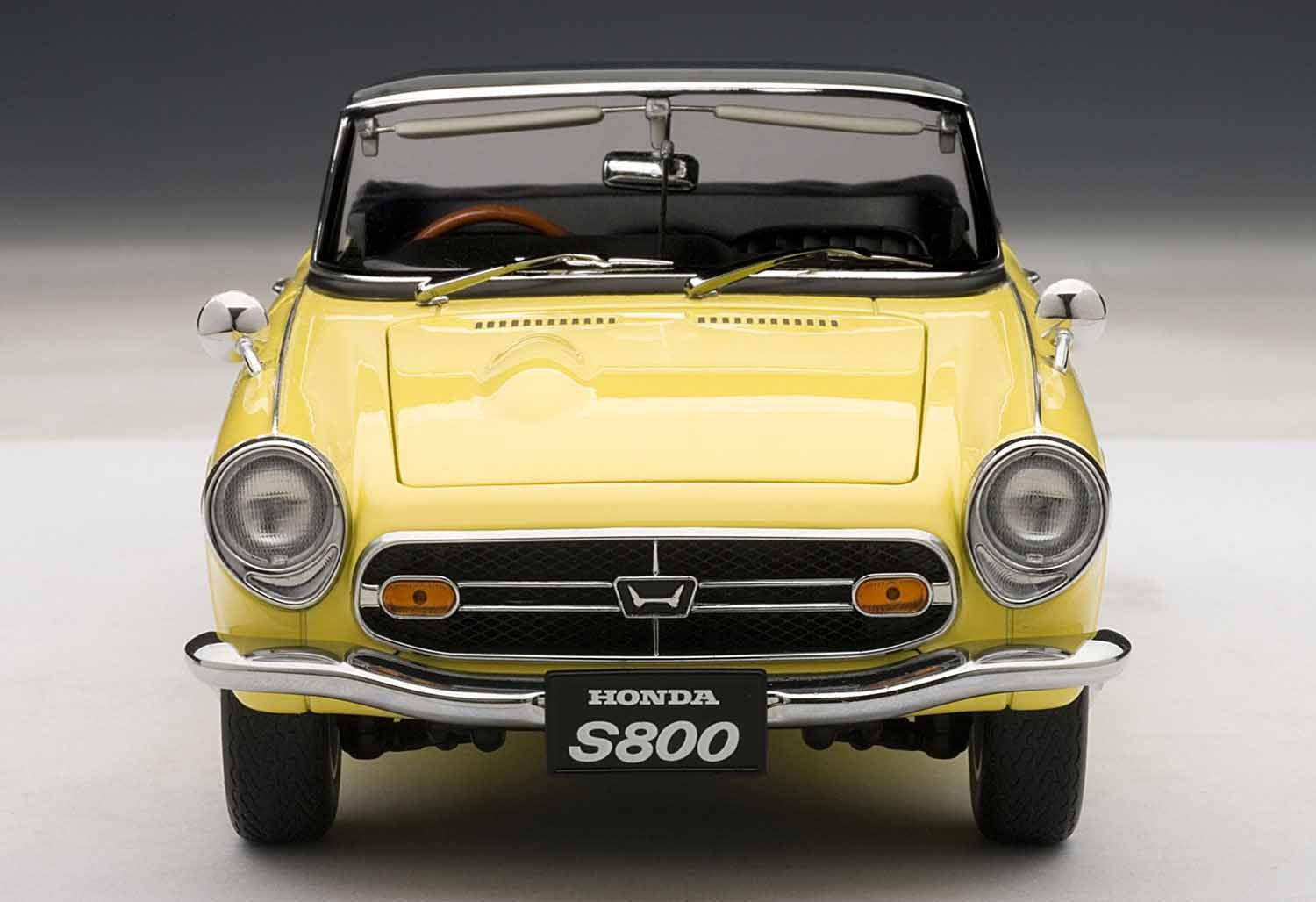 Autoart 1/18 Honda S800 Yellow Diecast Model Car- Japan Figure Store - #1 Bring To You The Best Japanese Goods