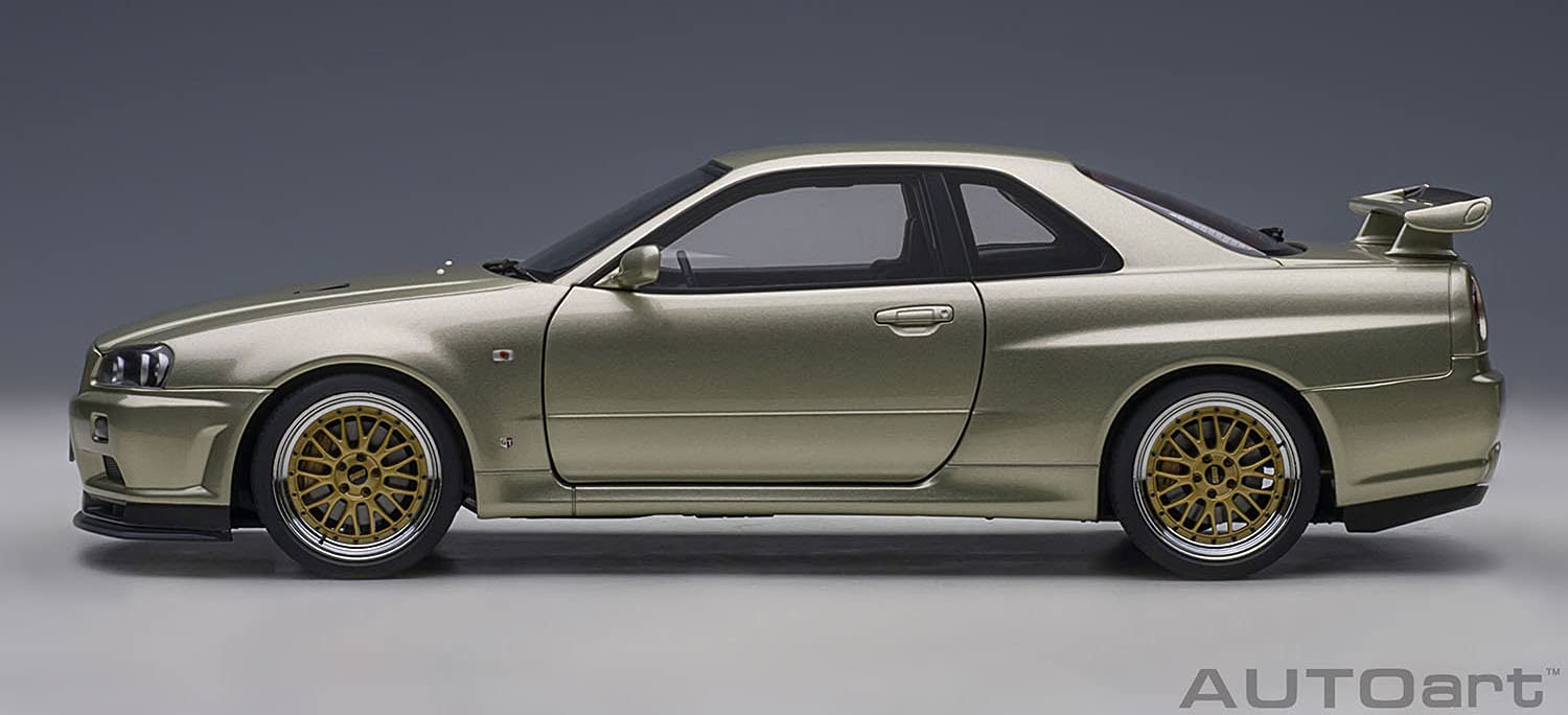 Autoart 1/18 Nissan Skyline GT-R R34 V Spec II Nurburgring Millennium Jade- Japan Figure Store - #1 Bring To You The Best Japanese Goods