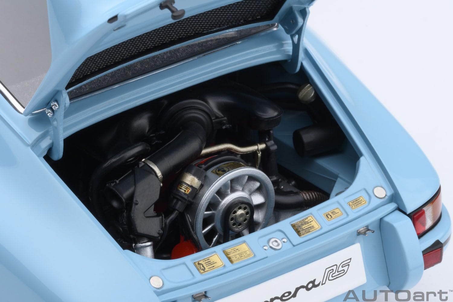 Autoart Porsche 911 Carrera 2.7 RS 1/18 Scale in Gulf Blue Black Stripes