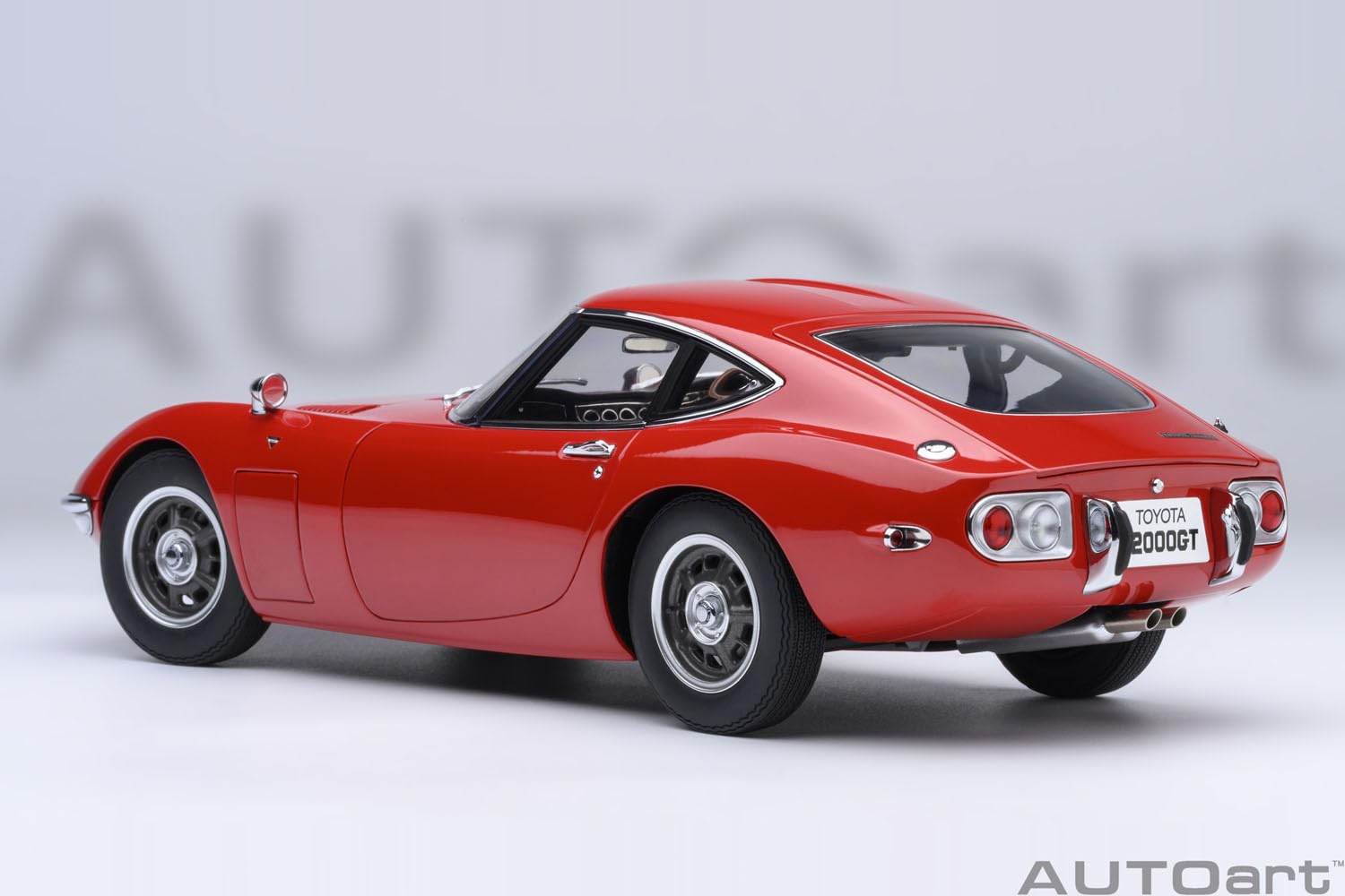 Modèle réduit en métal moulé sous pression Autoart Toyota 2000GT 1967 rouge, échelle 1:18, 79547