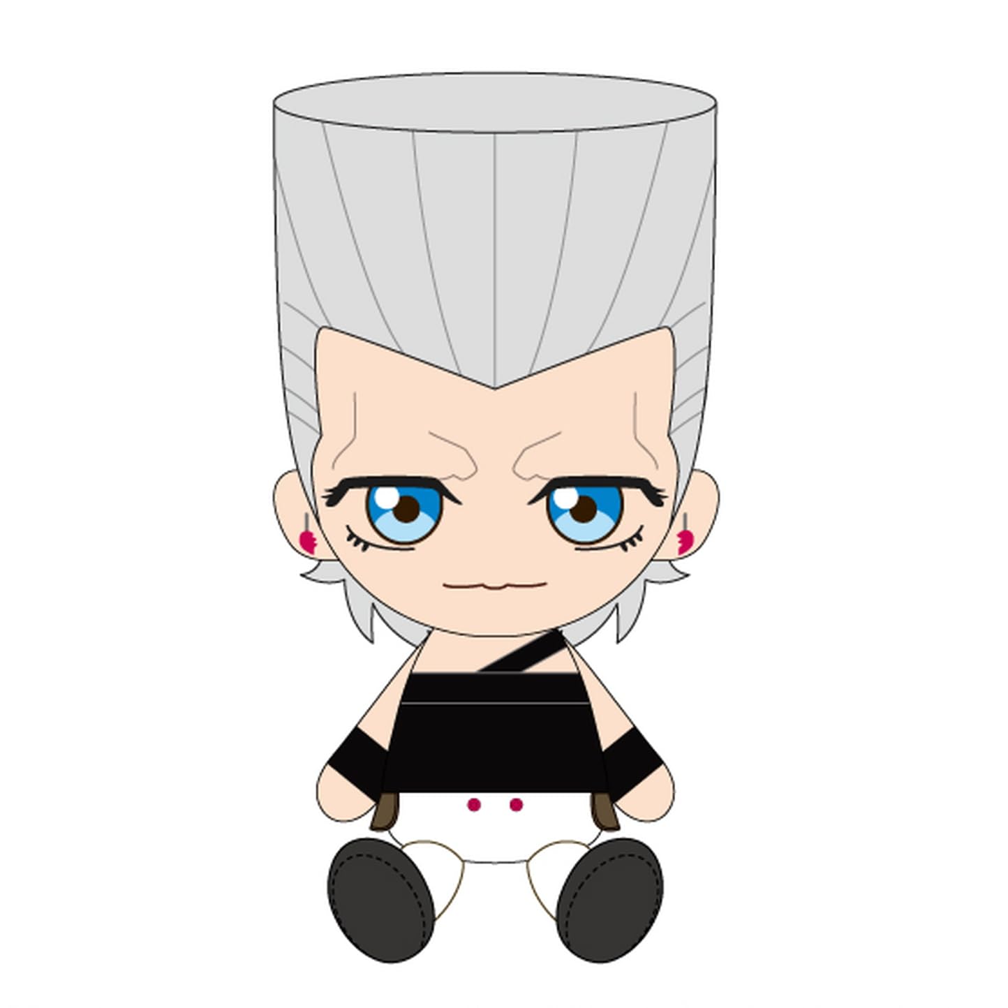 Bandai Jojo's Adventure Jean Pierre Polnareff Chibi Plush Doll Japan- Japan Figure Store - #1 Bring To You The Best Japanese Goods