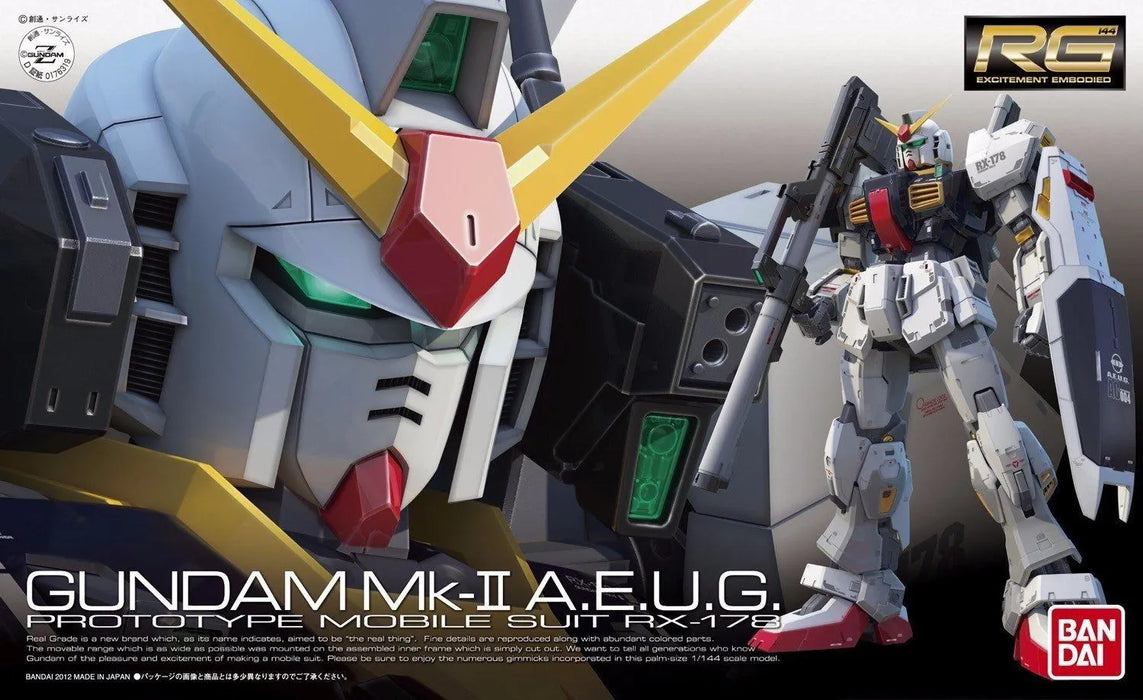 Bandai Rg 1/144 Rx-178 Gundam Mk-ii A.e.u.g. Model Kit Z Gundam- Japan Figure Store - #1 Bring To You The Best Japanese Goods