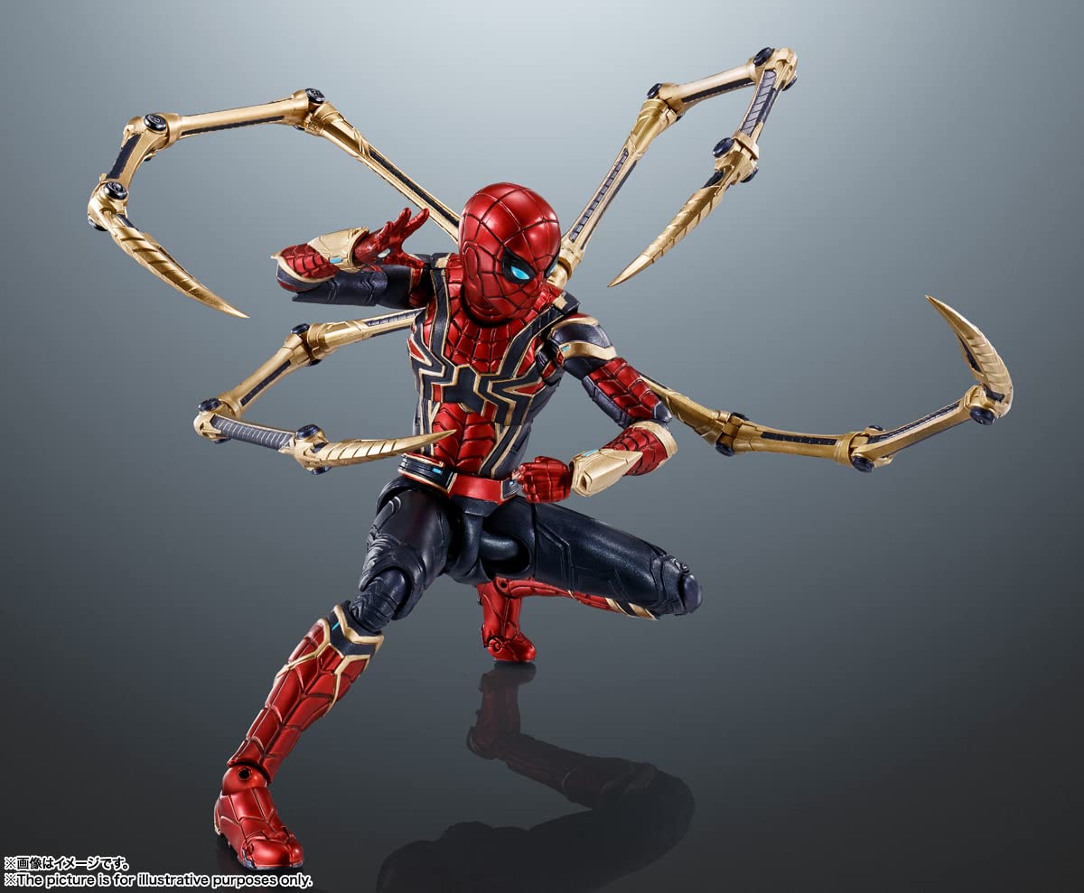 Bandai Spirits SH Figuarts Iron Spider 145mm Movable Figure No Way Home Edition- Japan Figure Store - #1 Bring To You The Best Japanese Goods