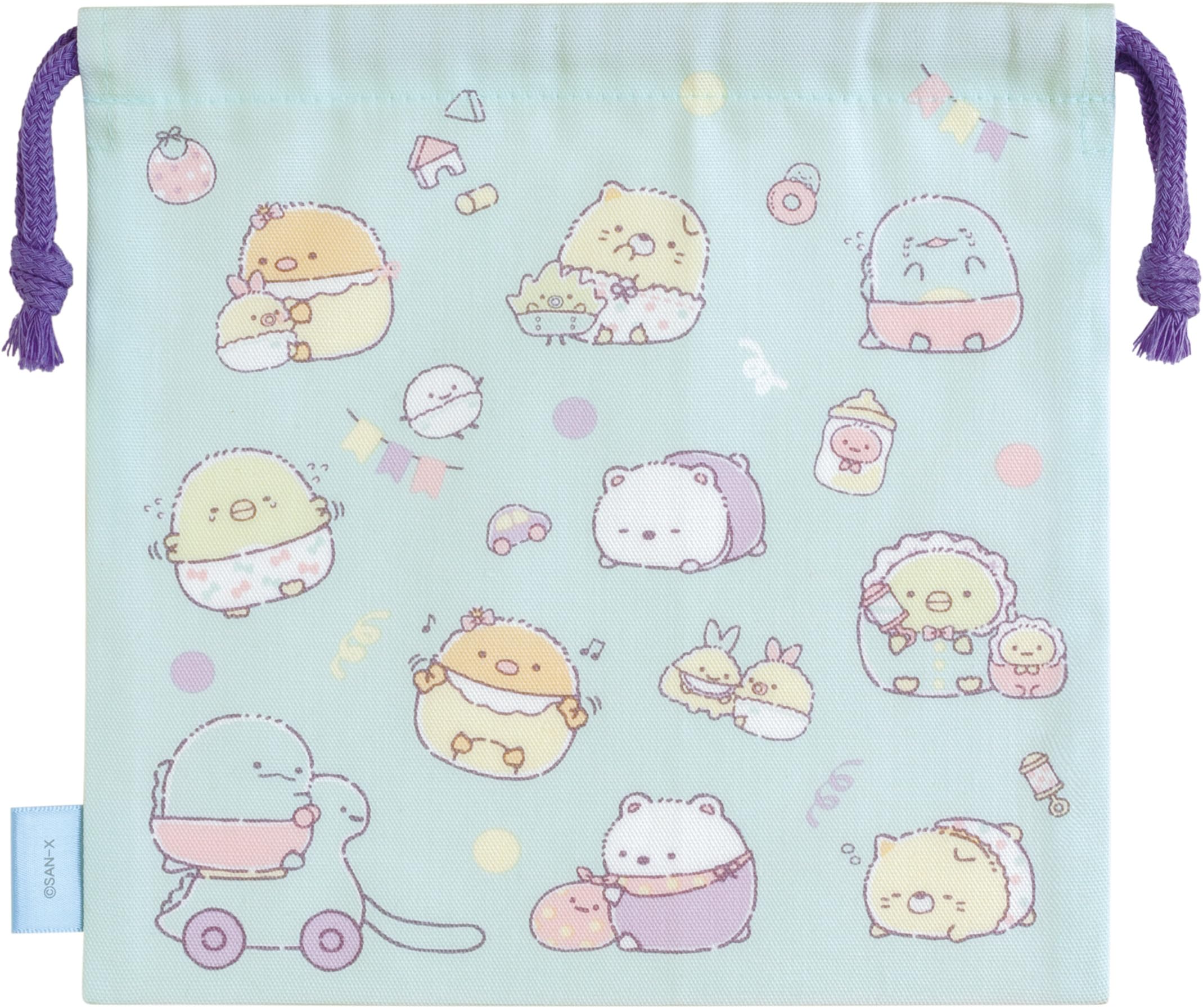 San-X Sumikko Gurashi Sumikko Baby Drawstring Bag Ca33301- Japan Figure Store - #1 Bring To You The Best Japanese Goods