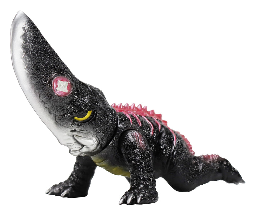 Figurine en vinyle rétro noire 100 mm de la série Gamera de CCP Medium, 4e édition.
