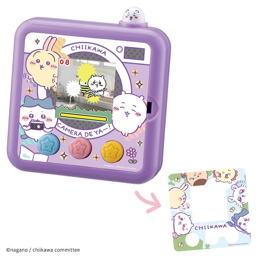 Takara Tomy Chiikawa Camera Yay Purple - Fun Kids Toy Camera- Japan Figure Store - #1 Bring To You The Best Japanese Goods