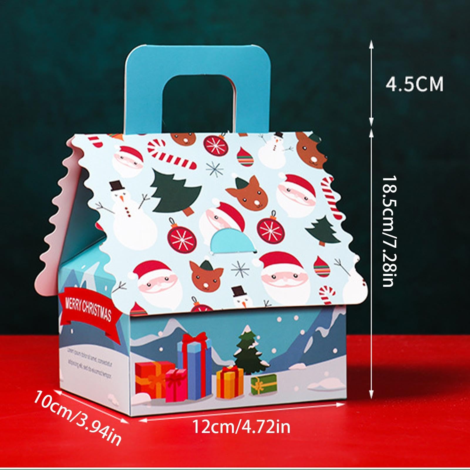 Riaisttd House-Shaped 3D Christmas Cookie and Candy Treat Boxes - Cardboard- Japan Figure Store - #1 Bring To You The Best Japanese Goods