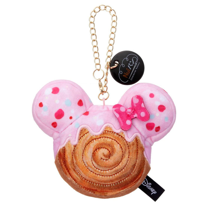 Takara Tomy Arts Disney Minnie Mouse Bread Chain Plush Toy 17cm Croissant Roll