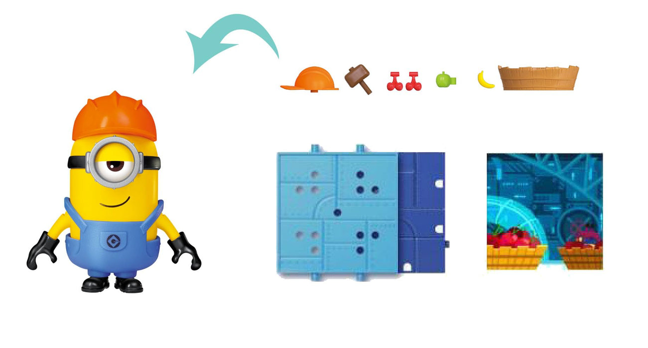Doyusha Blokees Minions Stuart Jelly Factory Assembly Kit for Kids