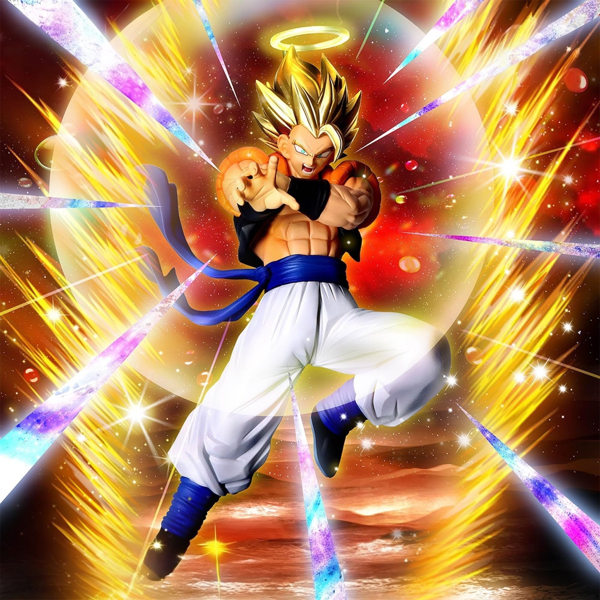 Figurine Banpresto Dragon Ball Z Super Gogeta Dokkan Battle 19cm Anniversaire