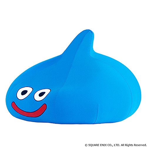 Coussin géant Dragon Quest Smile Slime de Square Enix pour un confort ultime.