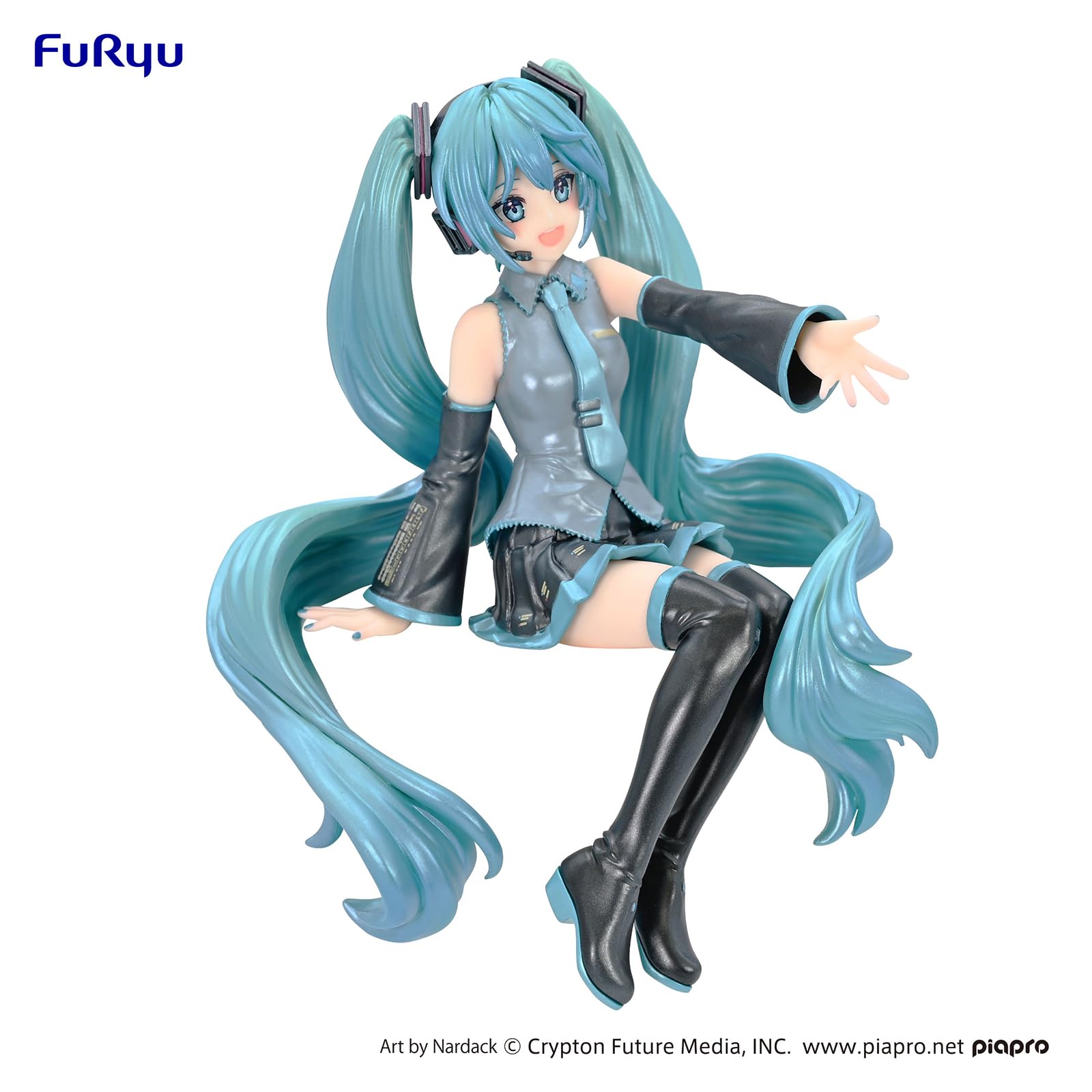 Furyu Lottery Hatsune Miku Noodle Stopper Figure Pearl Color Version