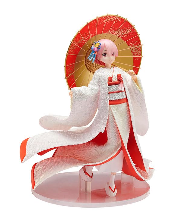 Furyu ReZero 1/7 Ram Shiromuku PVC Statue 24cm Figure Collectible