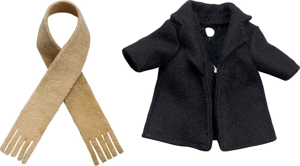 Good Smile Company Nendoroid Doll Coat and Scarf Black Japan Official Version- Japan Figure Store - #1 Bring To You The Best Japanese Goods