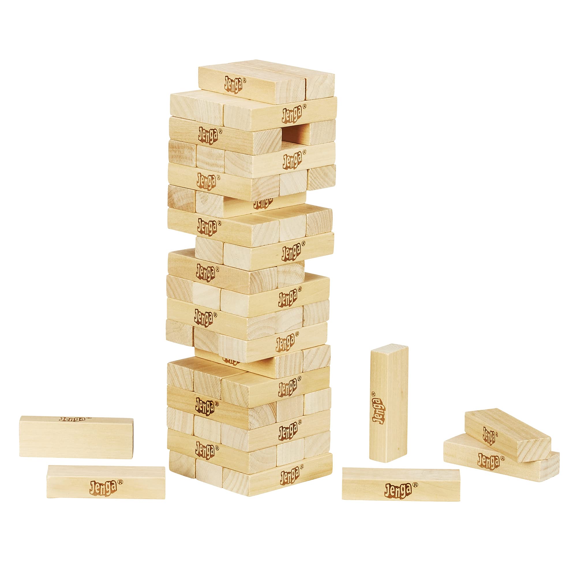 Hasbro Jenga Game - Original Natural Wood Stacking Tower for Ages 6+- Japan Figure Store - #1 Bring To You The Best Japanese Goods