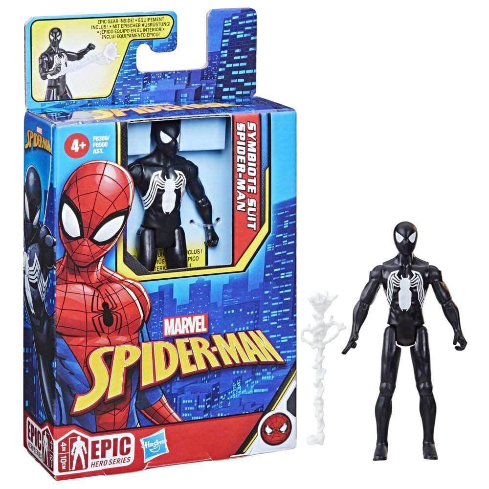 Marvel Hasbro Spider-Man Symbiote Suit 4-Inch Action Figure with Accessories- Japan Figure Store - #1 Bring To You The Best Japanese Goods