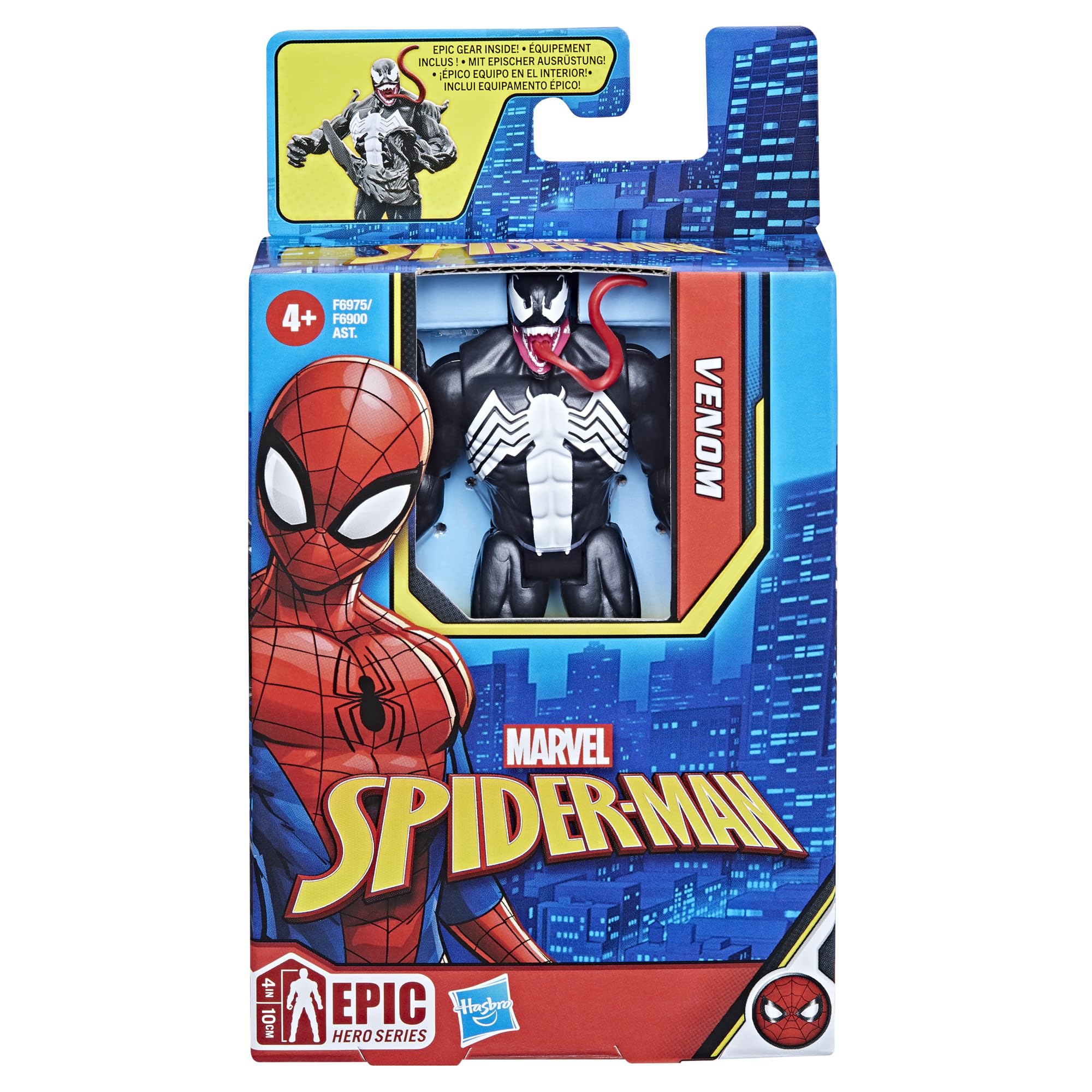 Marvel Spider-Man Epic Hero Venom 4-Inch Action Figure for Ages 4+- Japan Figure Store - #1 Bring To You The Best Japanese Goods