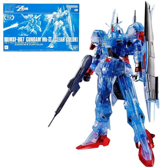 Bandai Spirits HG 1/144 Gundam Mk-III Clear Color Event Kit de modèle exclusif