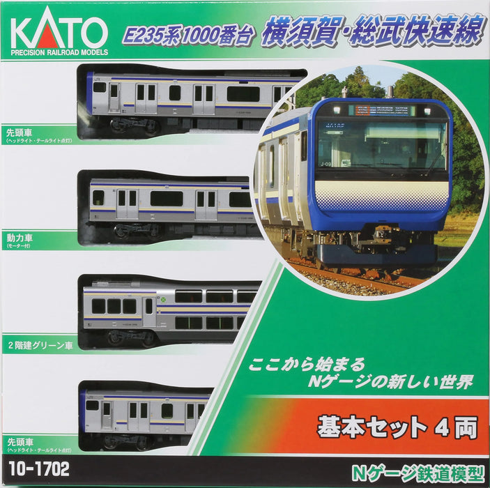Kato N Gauge E235 Series 1000 Series Yokosuka Line ・ Sobu Rapid Line Basic Set 4 Cars 10-1702 Model Train Train- Japan Figure Store - #1 Bring To You The Best Japanese Goods