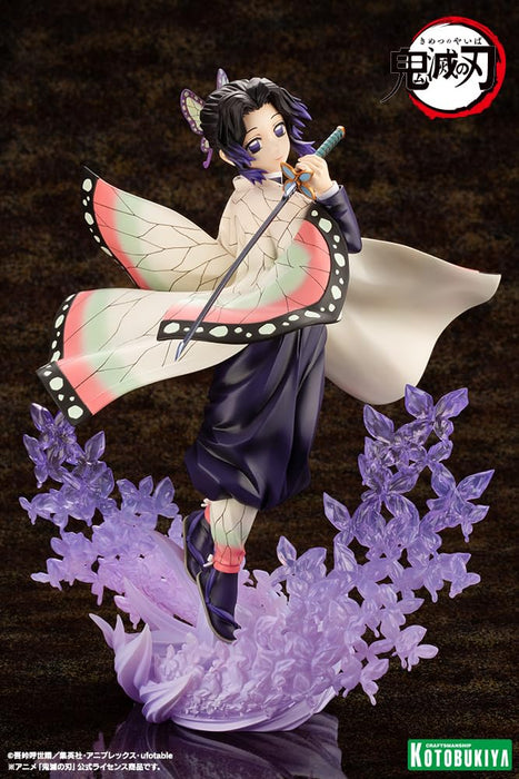 Figurine pré-peinte Kotobukiya Demon Slayer Shinobu Kocho à l'échelle 1/8