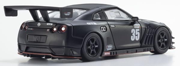 Kyosho 1/64 Nismo R35 GT-R GT3 Test Car Matte Black Diecast with LED Lights